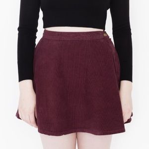 American Apparel Corduroy Skirt